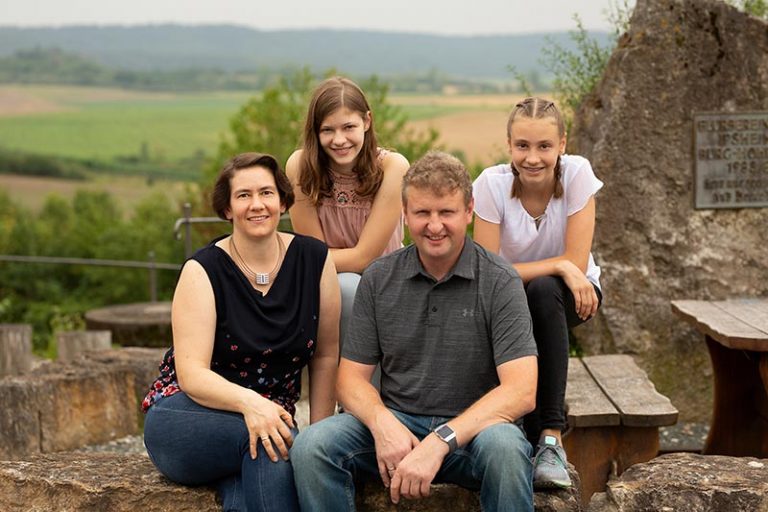 Winzerfamilie Schönleben im Weinberg bei Ipsheim